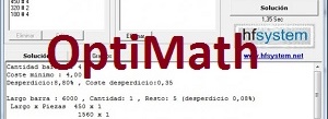 OptiMath Optimazador de corte de perfiles (gratis)
